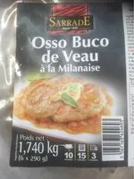 Mängden socker i Osso Buco de veau a la milanaise