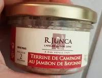 Mängden socker i Terrine de campagne au jambon de Bayonne