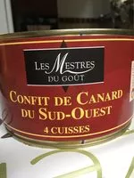 Mängden socker i Confit de canard