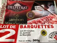 Mängden socker i Jambon de Bayonne