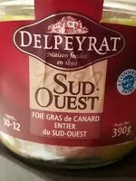 Mängden socker i Foie gras de canard entier du sud-ouest