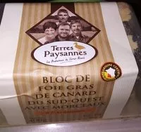 Mängden socker i Bloc de foie gras de canard du sud-ouest avec morceaux