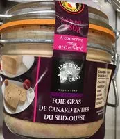 Mängden socker i Foie gras de canard entier du sud ouest