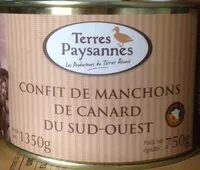 Mängden socker i Confit de manchons de canard du sud ouest
