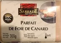 Mängden socker i Parfait de foie de canard