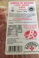 Mängden socker i Jambon de bayonne