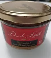 Mängden socker i Effilochée aux champignons