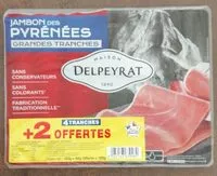 Mängden socker i Jambon des Pyrénées grandes tranches