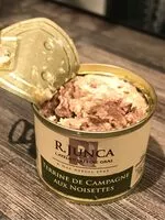 Mängden socker i Terrine de campagne aux noisettes