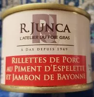 Mängden socker i Rillettes porc piment & jambon
