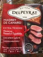 Mängden socker i Magret de canard extra tendre mariné au piment d'Espelette