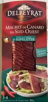 Mängden socker i Magret de canard du sud-ouest fumé