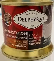 Mängden socker i Bloc de foie gras de canard