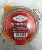 Mängden socker i Authentique foie gras de canard entier du Sud-Ouest