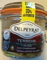 Mängden socker i Foie gras de canard entier sud ouest