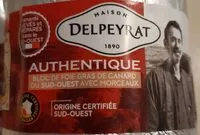 Mängden socker i Bloc de foie gras de canard du Sud-Ouest avec morceaux