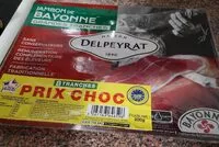Mängden socker i Jambon de Bayonne grandes tranches