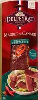 Mängden socker i Magret de canard fumé