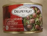 Mängden socker i Confit de fessiers de canard du sud ouest