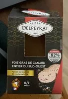 Mängden socker i Foie gras de canard entier du sud ouest