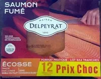 Mängden socker i Saumon fumé Écosse Lot 3x4 tranches