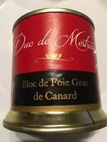 Mängden socker i Bloc de Foie Gras de Canard