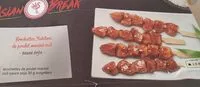 Mängden socker i Brochette yakitori de poulet Marine cuit
