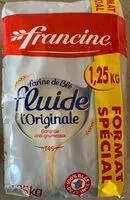 Mängden socker i Farine de ble fluide l'originale