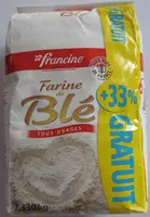 Mängden socker i Farine de blé - tous usages