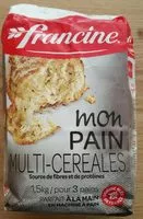 Mängden socker i Francine pain multi céréales