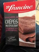 Mängden socker i Pate a crepes au chocolat