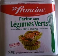 Mängden socker i Farine aux légumes verts