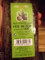 Mängden socker i Pâtes de figues