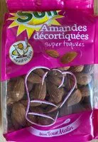 Mängden socker i Amandes décortiquées
