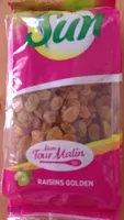 Mängden socker i Raisins secs golden