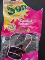 Mängden socker i Raisins secs sultanine