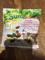 Mängden socker i Graines de Courge et de Tournesol,Pignons de Pin,Baies de Goji