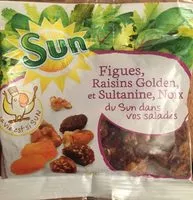 Mängden socker i Figue Raisin et Sultanine Noix