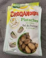 Mängden socker i Pistaches grillées sel et poivre