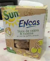 Mängden socker i Encas Noix de cajou & raisins