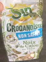 Mängden socker i Noix de cajou au thym