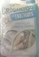 Mängden socker i Croqandises les exotiques - Lamelles de coco grillées