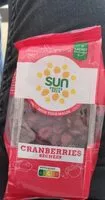 Mängden socker i Cranberries séchées