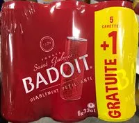 Mängden socker i Badoit Rouge (+1 gratuite)