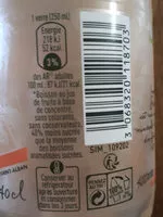 Mängden socker i Bulles De Fruits