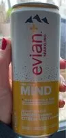Mängden socker i Evian sparkling mind