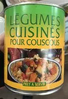 Mängden socker i Légumes cuisinés pour Couscous