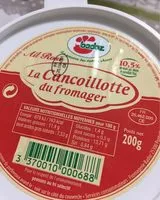 Mängden socker i La cancoillotte du fromage ail rose