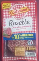Mängden socker i Rosette - Grandes tranches au goût intense