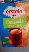 Mängden socker i Erstein cassonade etui 1kg - gamme speciaux